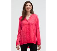 Langarmbluse SOCCX, Damen, Gr. 3XL, lovely rot, Material: 100% Viskose, bedruckt, regular fit normal, ohne Ausschnitt, Ärmel mit Ärmelschlitz, Blusen, im Turn-Up-Look (69789868-XXXL) lovely rot