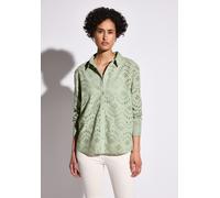 Street One Damen Hemdbluse mit Lochstickerei