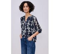 Street One Damen Gemusterte Bluse mit Tape