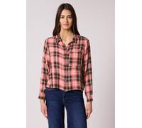 Street One Frauen Karierte Hemdbluse in Pink, Gr: 34