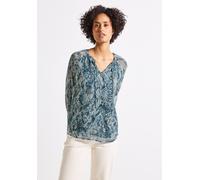 Street One Damen Raglan-Chiffon-Bluse 3411857 Arona Blue Größe 36