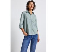 Street One Damen 3412266 Gestreifte Business Bluse, Arona Blue, 42
