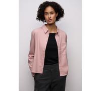 Langarmbluse STREET ONE, Damen, Gr. 38, powder pink meliert, Stoff, 63% Polyester, 34% Viskose, 3% Elasthan, meliert, klassisch normal, V-Ausschnitt, Bündchen, Blusen (49370269-38) powder pink meliert