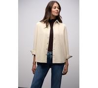 Langarmbluse STREET ONE, Damen, Gr. 40, cotton beige, Cord, Obermaterial: 100% Baumwolle, unifarben, bequem hüftbedeckend, Rundhals, 1-Knopf-Manschette, Blusen (29259123-40) cotton beige