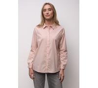 Langarmbluse STREET ONE, Damen, Gr. 40, faded rose, Web, 79% Baumwolle, 19% Polyamid, 2% Elasthan, gestreift, normal normal, V-Ausschnitt, Bündchen, Blusen, aus Baumwolle mit Stretchanteil (19096907-4