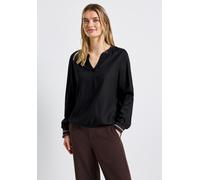 Street One Damen Split Neck Bluse mit Tape