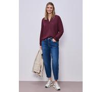 Street One Frauen Split Neck Tunika in Rot, Gr: 42