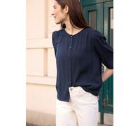 Street One Studio Damen 3/4-Arm Bluse mit Rundhals und Knöpfen