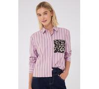 Street One Studio Damen Hemdbluse mit Streifen und Brusttasche