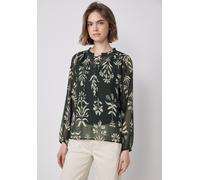 Street One Studio Damen F345670 Gemusterte Chiffon-Tunika, Desert Pine Green, 46