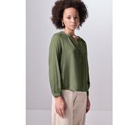 Street One Studio Damen F345143 Raglan-Bluse in Unifarbe Laurel Green 46