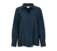 Langarmbluse THE FASHION PEOPLE, Damen, Gr. 42, blau (marine), Obermaterial: 85% Viskose, 15% Polyamid., Blusen (63429318-42) marine