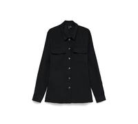 Langarmbluse VERO MODA "VMELLIOT LS SHIRT WVN NOOS", Damen, Gr. L, schwarz, Blusen, Viskosemischung, regular fit (11189320-L) schwarz