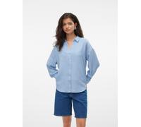 Vero Moda Melaney Queeny Langarmhemd (Herstellerartikelnummer: 10316389-ChambrayBlue/Melange-M)