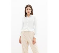 Langarmbluse VERO MODA "VMNORA LS OVERSIZE SHIRT WVN GA NOOS" Gr. L (40), weiß (bright white) Damen Blusen (77608429-L) bright white