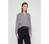 Langarmbluse VILA "VIROSA L/S SHIRT - NOOS", Damen, Gr. 40, blau (cloud dancer stripes:navy blazer), Web, Obermaterial: 100% Viskose, gestreift, regular fit normal, Blusen Langarmbluse (96160040-40)