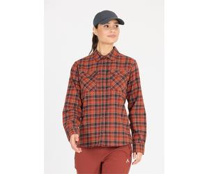 Langarmbluse WHISTLER "Bargo", Damen, Gr. 46, bunt (rot, schwarz), 60% Baumwolle, 40% Polyester, kariert, normal, ohne Ausschnitt, Blusen, in atmungsaktiver Qualität (38519535-46) rot, schwarz