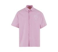 Langarmhemd ANOTHER COTTON LAB "Another Cotton Lab Another Cotton Lab Another Short Sleeve Shirt", Herren, Gr. L, US-Größen, rosa (pink), 100% Baumwolle, normal, Hemden (59819915-L) pink