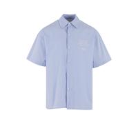 Langarmhemd ANOTHER COTTON LAB "Another Cotton Lab Another Cotton Lab Another Short Sleeve Shirt", Herren, Gr. S, US-Größen, blau, 100% Baumwolle, normal, Hemden (62172640-S) blau