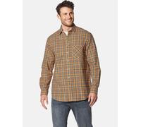 Langarmhemd BABISTA "Flanellhemd FLOREVERTI", Herren, Gr. M, weit, gelb (gelb kariert), Obermaterial: 100% Baumwolle CO., Hemden, aus weichem Flanell (20807332-M) gelb kariert