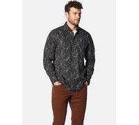 Langarmhemd BABISTA "Hemd GABILOSTI", Herren, Gr. L, weit, blau (dunkelblau gemustert), Obermaterial: 100% Baumwolle CO., Langarm, Hemden (99979109-L) dunkelblau gemustert