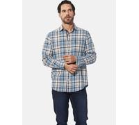 Langarmhemd BABISTA "Hemd JALOR", Herren, Gr. M, weit, blau (blau kariert), Obermaterial: 100% Baumwolle CO., Hemden (22706105-M) blau kariert