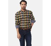 Langarmhemd BABISTA "Hemd KALOR", Herren, Gr. L, weit, grün (oliv kariert), Obermaterial: 100% Baumwolle CO., Hemden (31537907-L) oliv kariert