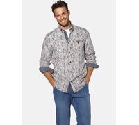 Langarmhemd BABISTA "Hemd LOMIRO", Herren, Gr. XL, weit, weiß (weiß gemustert), Obermaterial: 100% Baumwolle CO., Hemden (94783822-XL) weiß gemustert