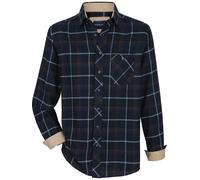 Langarmhemd BABISTA "Hemd MILANTARA", Herren, Gr. XXL, weit, blau (dunkelblau kariert), Obermaterial: 100% Baumwolle CO., Hemden (72308259-XXL) dunkelblau kariert