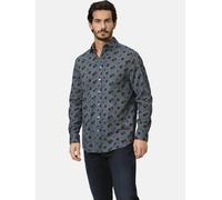 Langarmhemd BABISTA "Hemd MILANTARA", Herren, Gr. XXL, weit, blau (hellblau bedruckt), Obermaterial: 100% Baumwolle CO., Hemden, mit Brusttasche (22466200-XXL) hellblau bedruckt