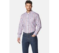 Langarmhemd BABISTA "Hemd ROMANTELLA", Herren, Gr. XXL, rot (rot kariert), Obermaterial: 100% Baumwolle CO., Langarm, Hemden, mit Button-Down-Kragen (26876859-XXL) rot kariert