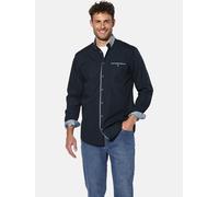 Langarmhemd BABISTA "Hemd ROMANTENTO", Herren, Gr. XXL, blau (dunkelblau), Obermaterial: 100% Baumwolle CO., Langarm, Hemden, mit Brusttasche (71680640-XXL) dunkelblau