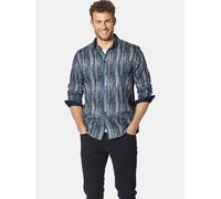 Langarmhemd BABISTA "Hemd URSILESTI", Herren, Gr. XXL, weit, blau (petrol gemustert), Obermaterial: 100% Baumwolle CO., Hemden (29672945-XXL) petrol gemustert