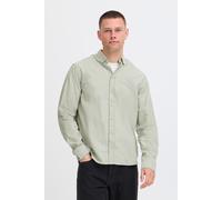 Langarmhemd BLEND "BHAdas", Herren, Gr. S, US-Größen, oil grün, Web, 65% Baumwolle, 35% Polyester, gestreift, Basic, Basic normal, ohne Ausschnitt, mit Knopf, Hemden, Stilvolles Hemd mit Button-Down-K