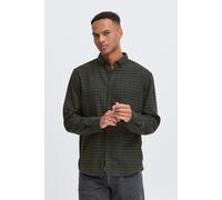 Langarmhemd BLEND "BHBARNEY", Herren, Gr. L, US-Größen, salute, 75% Polyester, 25% Baumwolle, kariert, Basic, Basic normal, ohne Ausschnitt, mit Knopf, Hemden, Stilvolles Langarmhemd (81820654-L) salu