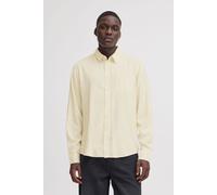 Langarmhemd BLEND "BHBobby", Herren, Gr. XXL, US-Größen, snow weiß, 55% Leinen, 45% Viskose, unifarben, Basic, regular fit normal, ohne Ausschnitt, 1-Knopf-Manschette, Hemden, Lässiges Langarmhemd mit