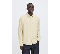 Langarmhemd BLEND "BHBOBBY LINEN L/S", Herren, Gr. M, N-Gr, oyster gray, Web, Obermaterial: 55% Leinen, 45% Viskose, unifarben, regular fit, Hemden (54613254-M) oyster gray