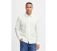 Langarmhemd BLEND "BHBoxwell", Herren, Gr. XXL, US-Größen, snow weiß, Web, 97% Baumwolle, 3% Elasthan, unifarben, regular fit, 2-Knopf-Manschette, Hemden, Klassisches Langarmhemd (90571247-XXL) snow w