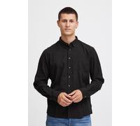 Langarmhemd BLEND "BHBurley", Herren, Gr. 3XL, US-Größen, schwarz, Flanell, 100% Baumwolle, unifarben, regular fit, 2-Knopf-Manschette, Hemden, Stilvolles Langarmhemd (28127907-XXXL) schwarz