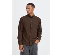 Langarmhemd BLEND "BHBurley", Herren, Gr. M, US-Größen, slate schwarz, Flanell, 100% Baumwolle, unifarben, regular fit, 2-Knopf-Manschette, Hemden, Stilvolles Langarmhemd (33797106-M) slate schwarz