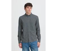 Langarmhemd BLEND "BHCHARLIE SHIRT", Herren, Gr. L, N-Gr, grau (blau fog), Web, Obermaterial: 100% Baumwolle, unifarben, regular fit normal, 1-Knopf-Manschette, Hemden, Baumwolle, regular fit (7227841