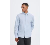 Langarmhemd BLEND "BHDARIS SLUB L/S", Herren, Gr. M, N-Gr, faded denim, Web, Obermaterial: 100% Baumwolle, unifarben, regular fit normal, Hemden (83253663-M) faded denim