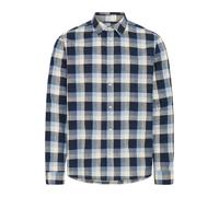 Langarmhemd BLEND "BHDARIS SLUB CHECK", Herren, Gr. XXL, N-Gr, salute, Web, Obermaterial: 100% Baumwolle, kariert, regular fit normal, Hemden (34794361-XXL) salute