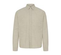 Langarmhemd BLEND "BHDARIS SLUB L/S", Herren, Gr. S, N-Gr, alfalfa, Web, Obermaterial: 100% Baumwolle, unifarben, regular fit normal, Hemden (57677254-S) alfalfa