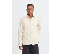 Langarmhemd BLEND "BHDARIS SLUB STRIPE", Herren, Gr. XXL, N-Gr, faded denim, Web, Obermaterial: 100% Baumwolle, regular fit, Hemden (39833907-XXL) faded denim