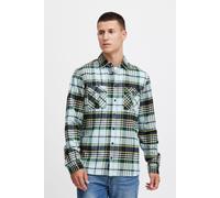 Langarmhemd BLEND "BHShirt", Herren, Gr. M, US-Größen, marineblaus, Web, 100% Baumwolle, kariert, slim fit, 2-Knopf-Manschette, Hemden, Stilvolles Langarmhemd (89577354-M) marineblaus