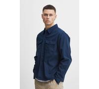 Langarmhemd BLEND "BHShirt", Herren, Gr. XL, US-Größen, marineblaus, Web, 100% Baumwolle, unifarben, regular fit normal, ohne Ausschnitt, eng, Hemden, Stilvolles Hemd mit langen Ärmeln (11377349-XL) m