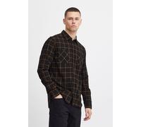 Langarmhemd BLEND "BHShirt", Herren, Gr. XL, US-Größen, schwarz, Web, 100% Baumwolle, kariert, regular fit normal, ohne Ausschnitt, eng 1-Knopf-Manschette, Hemden, Stilvolles Langarmhemd mit Brusttasc