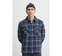 Langarmhemd BLEND "BHShirt", Herren, Gr. XXL, US-Größen, blau (marineblaus), Web, 100% Baumwolle, gemustert, oversize normal, ohne Ausschnitt, eng, Hemden, Stilvolles Hemd mit langen Ärmeln (58914313-
