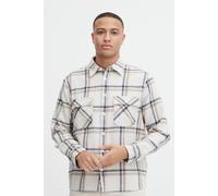 Langarmhemd BLEND "BHShirt", Herren, Gr. XXL, US-Größen, pumice stone, Web, 100% Baumwolle, gemustert, oversize normal, ohne Ausschnitt, eng, Hemden, Stilvolles Hemd mit langen Ärmeln (89966061-XXL) p